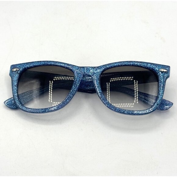 Glitz By Susan Lauter 1980\'s Blue Glitter Sunglasses Vintage NOS main image 6